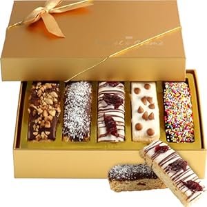 Biscotti Gift Basket – Biscotti Cookies Gift – Graduation Gift – Chocolate Food Gifts for Him or Her – Gourmet Cookie Gift for Birthday, Holiday, Thank You, Well Wishes