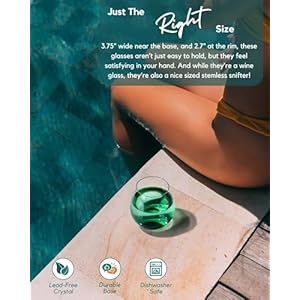 Coloviestemlesswineglassessetof6largecoloredwineglassesshortwineglasssetforredwinewhitewinenostemmargaritaglasses15oz Urban Country Home Decor Colovie stemless wine glasses set of 6 large colored wine glasses short wine glass set for red wine white wine no stem margarita glasses 15 oz urban country home decor