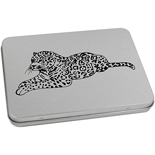 Azeeda 170mm 'Jaguar' Metal Hinged Tin/Storage Box (TT00026511)