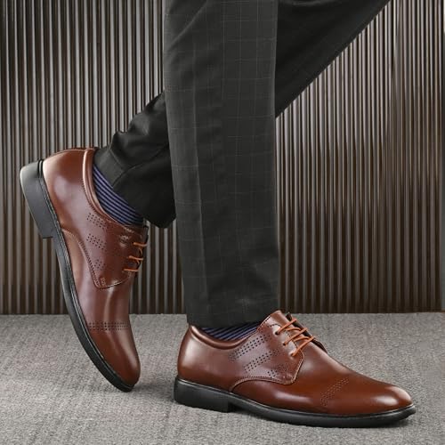 Image of Centrino Formal Shoe for Men | Soft Cushioned Insole for All-Day Comfort | Stylish & Elegant Design | Perfect for Office, Business Casual & Formal Attire 7662