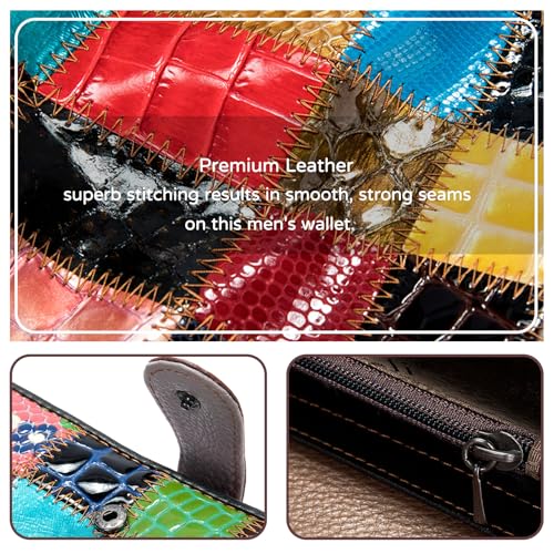 PORRASSO Women's Wallet Leather Colourful Purse Card Holder Organizer Ladies Wallet Coin Purse4