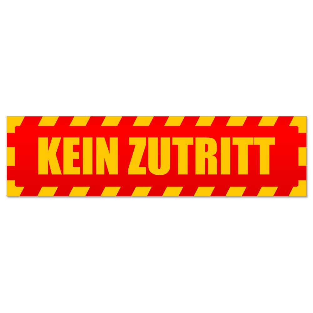Kiwistar Autoaufkleber 'Privat Kein Zutritt' - Wetterfester Warnaufkleber