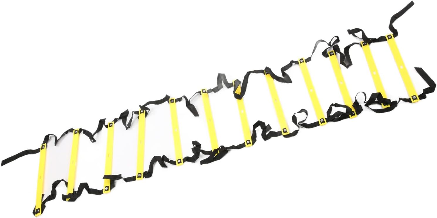 Speed Training Tool, Ball Training Rope Ladder Bright Color Directly Quickly Shipped Strong Toughness for Ball Game for Sports Training(Yellow)