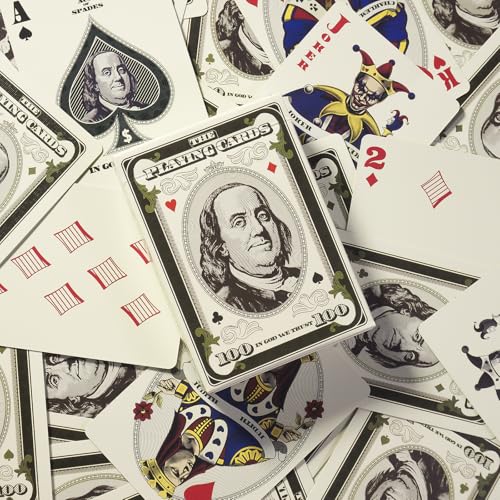 YOOTADO Playing Card, Unique Dollar Design for Poker Card, Card Deck, PlayingCards Standard Index, 1 Deck
