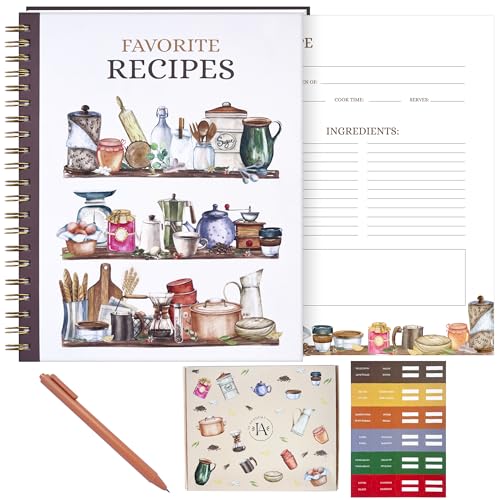 Hardcover Recipe Journal with blank pages