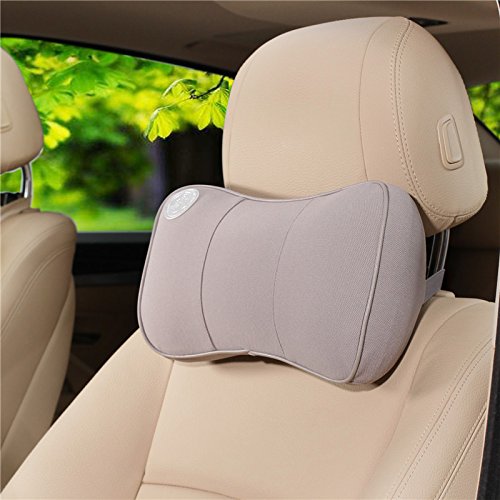 HONCENMAX Oreiller de Cou de Voiture Conduire Confortable Doux Mousse Mémoire Appui-tête Automatique de Siège Protéger Le Cou et la Vertèbre Fit Voyage/Bureau/Accueil/Voiture