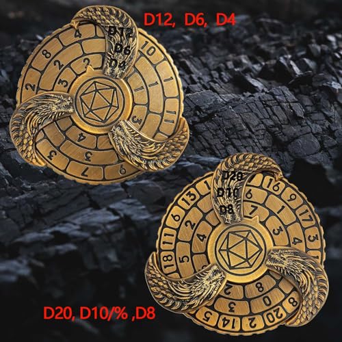 Epic Forge Metal Spinner Dice - Gold with Metal Box - Image 3