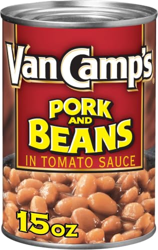 Image of Van Camp's Pork and Beans, Canned Beans, 15 Oz (Pack of 6)