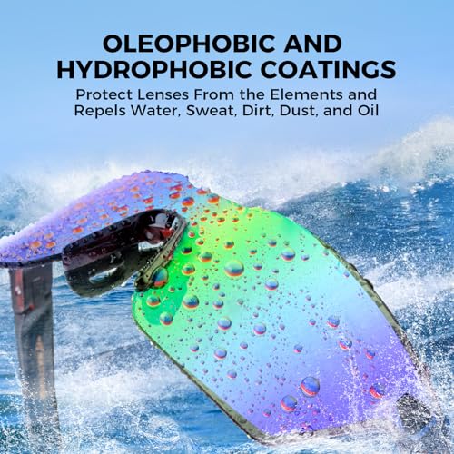 Image of KastKing Tarkio Polarized Fishing Sunglasses, One Piece PC Lens Rimless