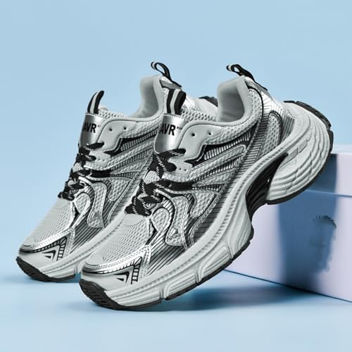 Men's and Women's High - end Running, Chunky Fashion Sneakers for Women, Dad - Style Walking Shoes — Couple’s Shoes, for Your Partner (red,8)3