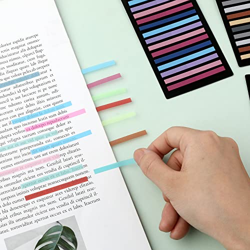 3600 folhas de fita marca-texto, marcadores de página transparentes, abas de índice, tiras adesivas