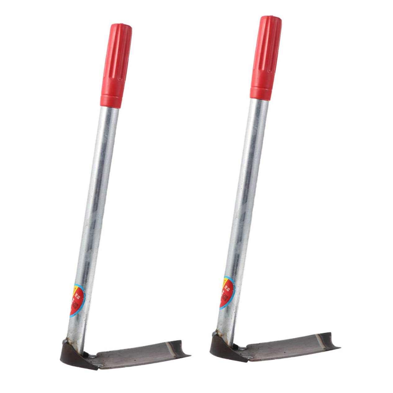 VANZACK 2 Pièces Sarcloir de Jardinage, Houe à Planter en Acier Inoxydable, Manche Épais et Résistant, pour Ameublir le Sol au Jardin et Bonsaï