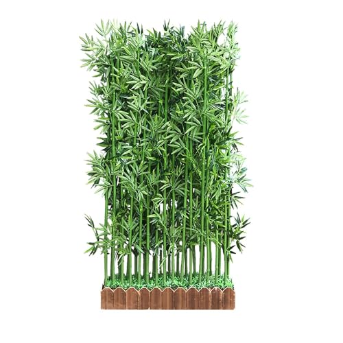 Arbre de bambou artificiel pour structurer une cloison de bureau modulable - 2