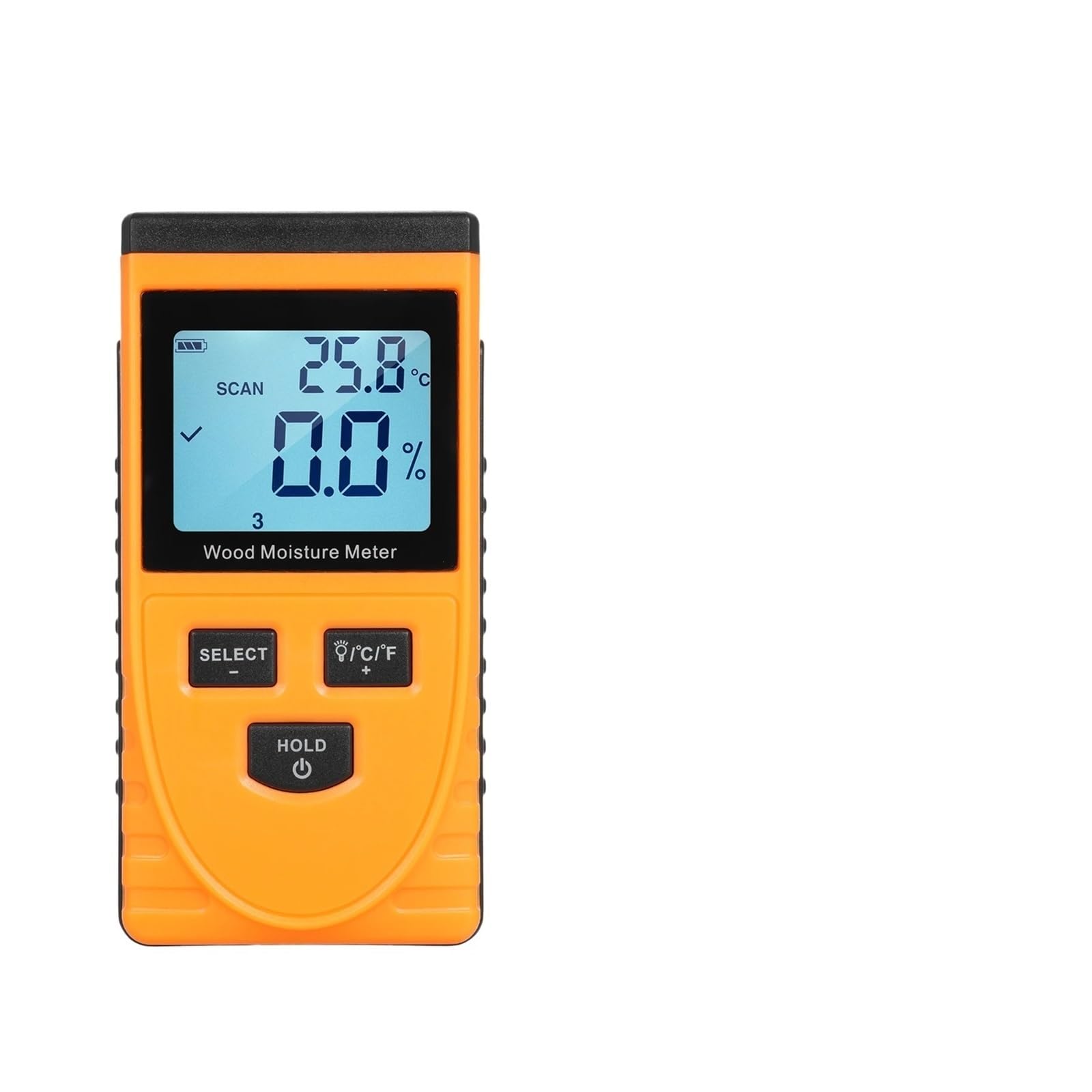 Cyfrowy miernik wilgotności, Cyfrowy miernik wilgotności drewna z podświetleniem LCD Tester 8 biegów przełączanych do materiału