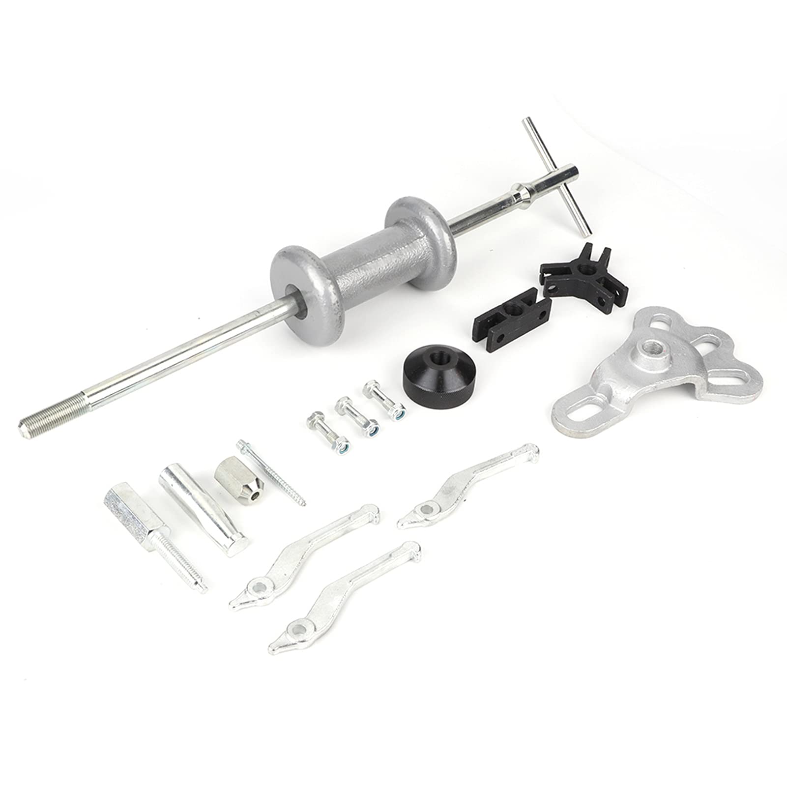 Set di estrattori per Cuscinetti con Martello Scorrevole Universale a 9 Vie, Kit di Utensili in Acciaio forgiato di qualità Professionale per Riparazione e Manutenzione automobilistica