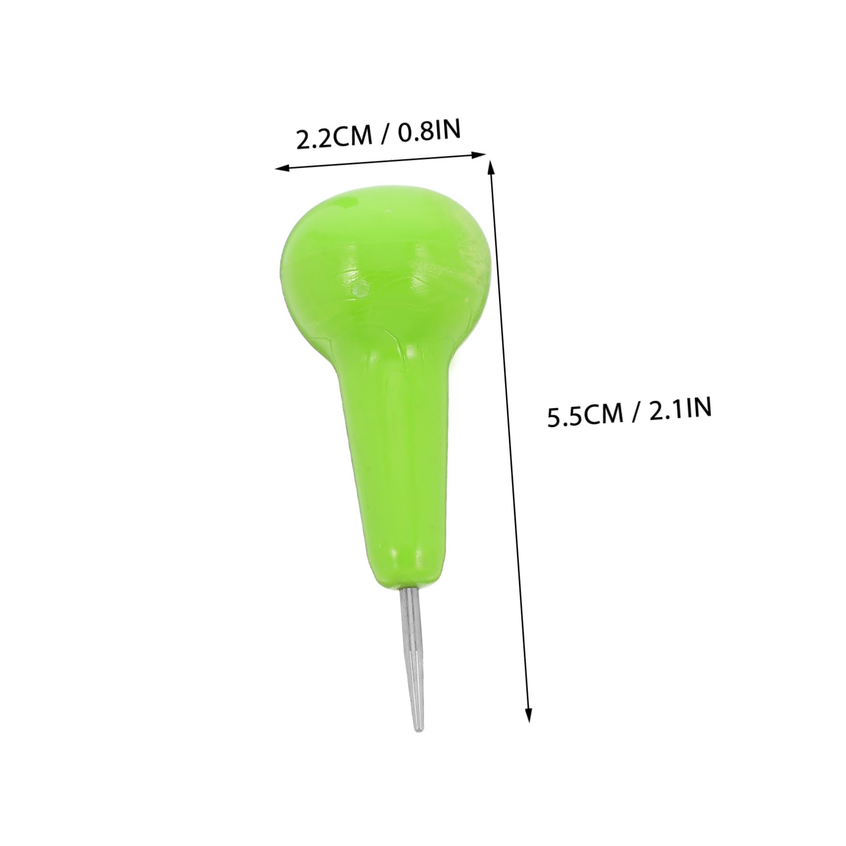 TOBBOMEY Portable Braille Writing Pen Tactile Dots Green Learning Tool Pp Stainless Steel Blind Writing Aid