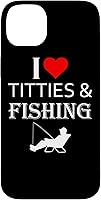 Vista 15 de I Love Tits and Fishing Funny Fisherman Gift Case for iPhone 17