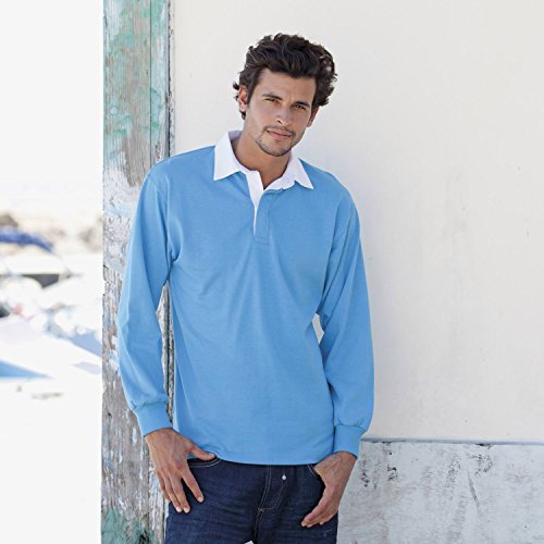 Front Row - Polo Manica Lunga 100% Cotone - Uomo