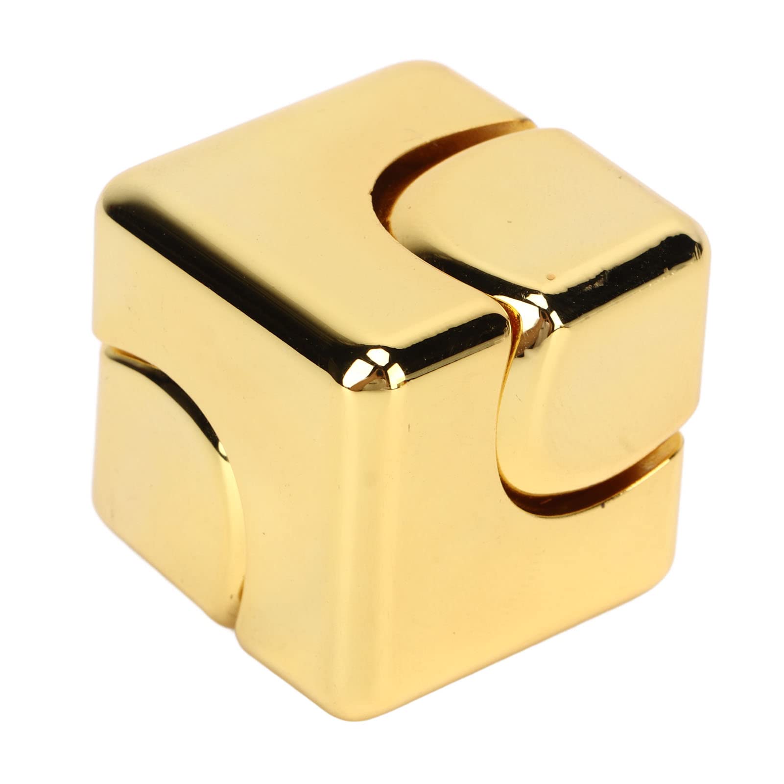 Hiraith Metal Stress Relief Gyroscope Cube Durable for Anxiety ADHD Relief for Adult and Children