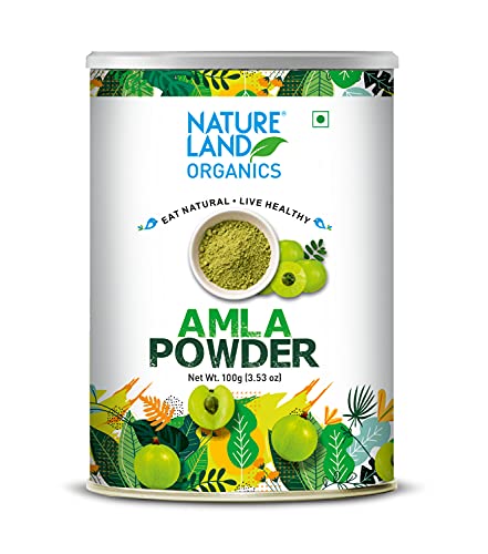 Image of Natureland Organics Amla Powder 100gm ( Pack of 4) Total 400 Gm