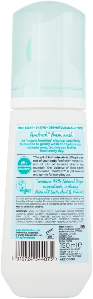 Femfresh Refresh Pure Freshness and Hydration Fragrance Free 150ml