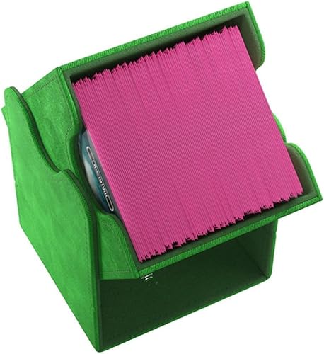 Miniatura 3 de Caja de cubierta GameGenic Squire XL Verde 100CT Almacenamiento de tarjetas TCG, OCG, CCG duradero y resistente Compatible con Pokemon, Yugioh,