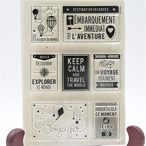 The Stamps Transparent Clear Silicone Stamp/Seal for DIY Scrapbooking/Photo Album Decorative Clear Stamp Design Greeting Card Décor Art Book Tags Mold Embossing Template Machine Supplies