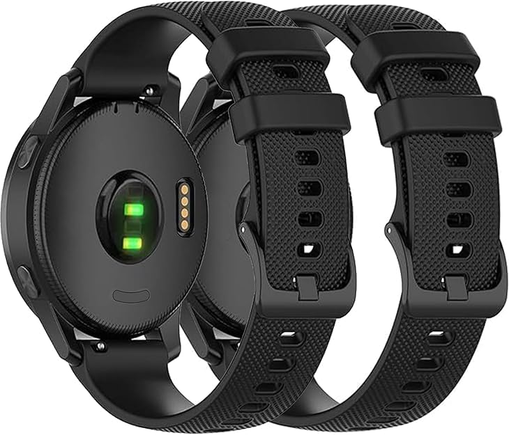 2 Pack Correas Silicona Compatible Garmin 22mm miniatura 2