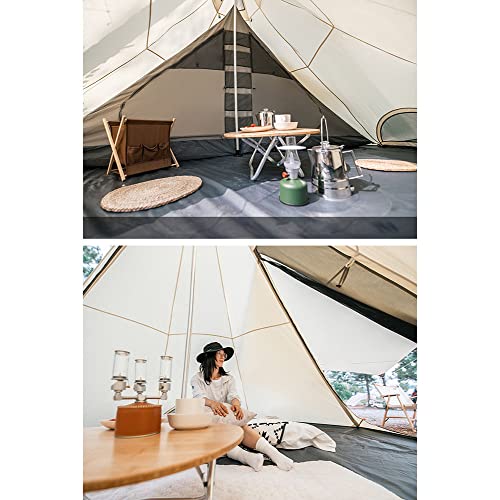 Carpa Tipi Familiar Impermeable Grande para Camping miniatura 6