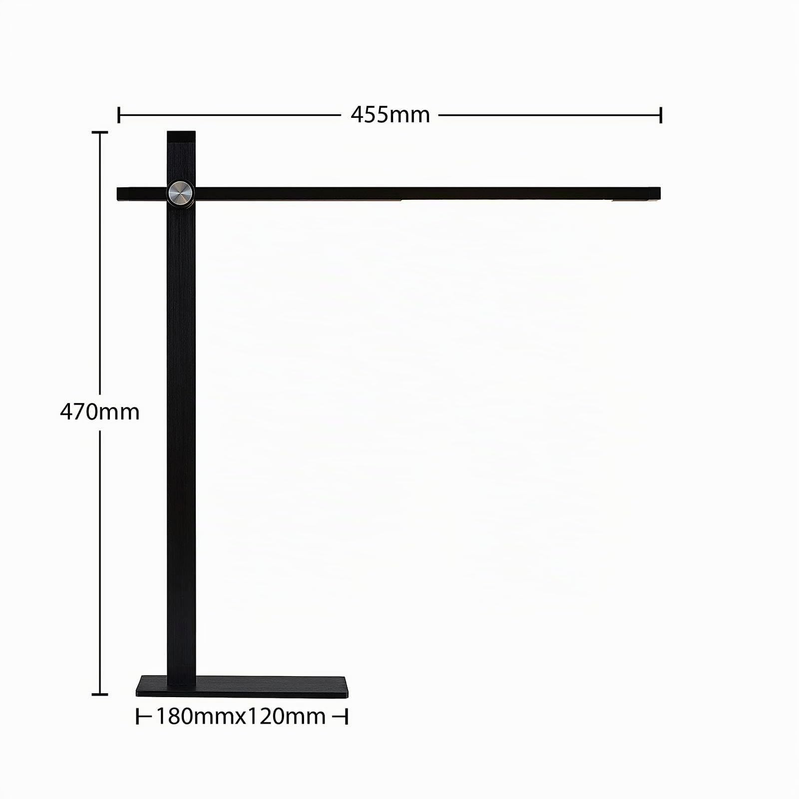 Lucande LED Tischlampe Wasko dimmbar (Modern) in Schwarz aus Metall (1 flammig,) - Tischleuchte Schreibtischlampe Nachttischlampe Arbeitszimmerleuchte | Moderne Schreibtischlampe, 3000 K, warmweiß, für Büro, Arbeitsplatz