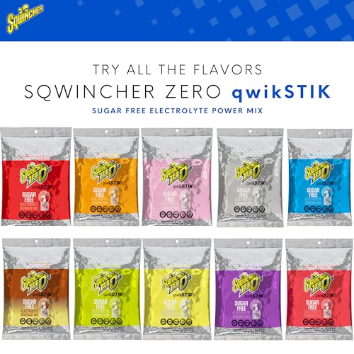 image for Sqwincher Zero Qwik Stik, Sugar Free, Low Calorie, Low Sodium Electrol