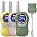 QNIGLO Bambini Walkie Talkies 3 Ricaricabili, Walkie Talkie Radio 2 Vie per Giocattoli per Bambini, Bambini Walky Talky Regali di Compleanno di Natale per Ragazzi Ragazze Avventura all'aria aperta