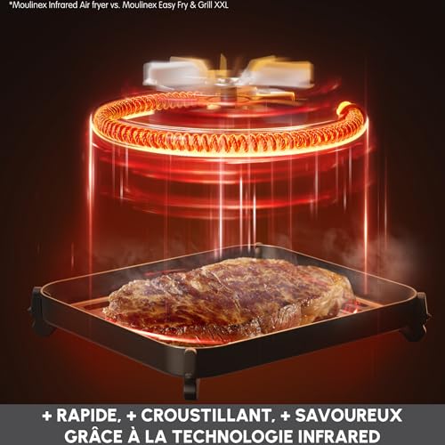 Moulinex Easy Fry Infrared 7L, grande capacité