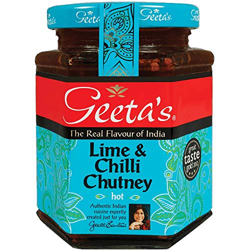 Geeta's Lime & Chilli Chutney hot 6x310g Cover