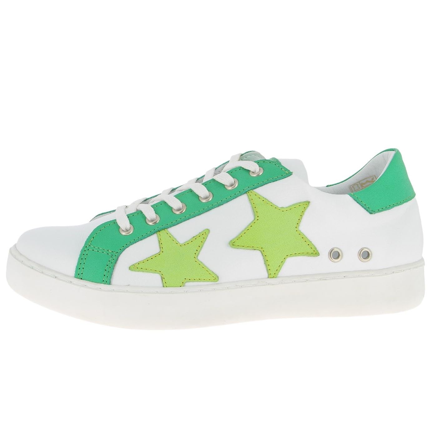 Andrea Conti Women's Low Top Trainers, White Grass Pistachio, 5 UK