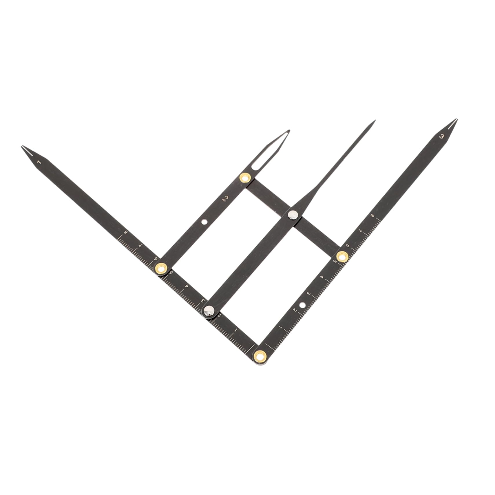 LALAFINA 5pezzi Righello Per Sopracciglia Inossidabile Design Ratio Strumento Misurazione Per Sopracciglia Simmetriche Facile Usare e Portatile Per e Sopraccigliari