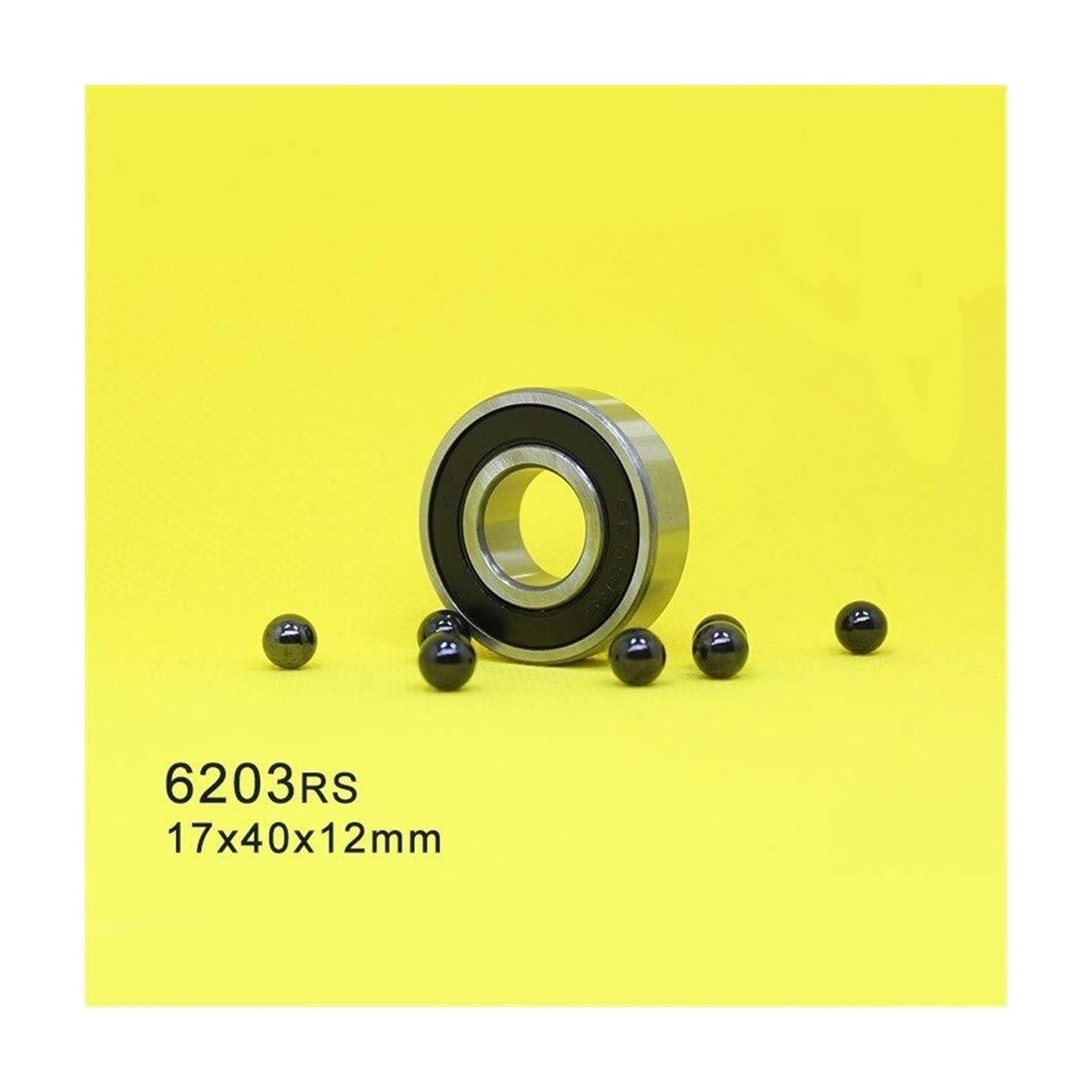 Aspectos, 1 unidad 6203 3NC 6203RS rodamiento cerámico híbrido ABEC-1 husillo de Motor industrial 6203HC Si3N4 rodamientos bolas 17 * 40 * 12mm