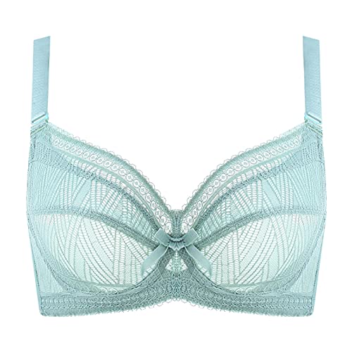 Soutien-gorge minimiseur d'exception en dentelle grand confort vert