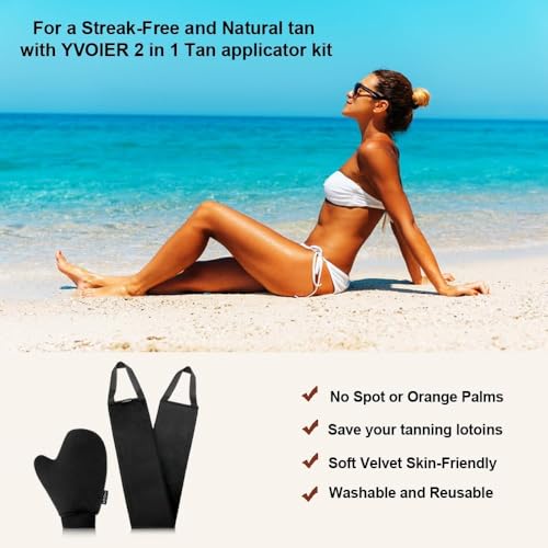 Guante autobronceador manopla autobronceador y aplicador de loción para la espalda, aplicador corporal - imagen 7