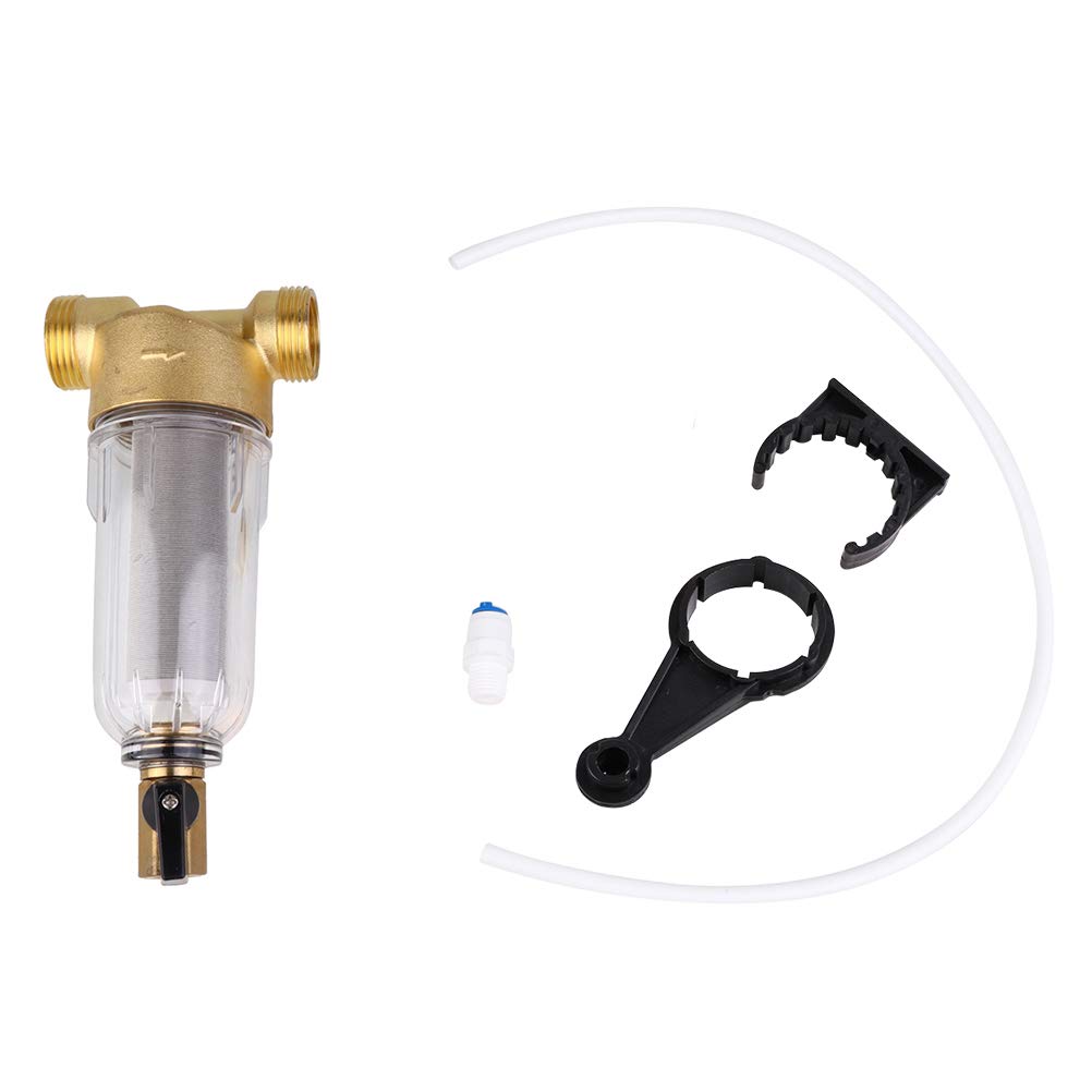 SUPVOX Filtre Sédiments pour Eau Domestique Préfiltre Robinet Calcaire Facile à Nettoyer Filtre Évier sous Évier Système de Filtration Visible
