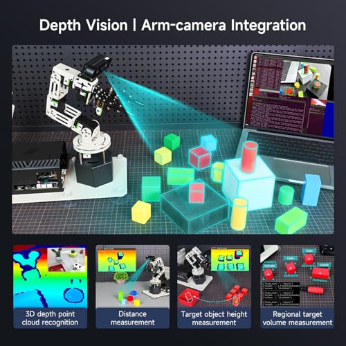 Image of Yahboom 3D Adaptive Robotic Arm Kit Developer for Mechanical Engineers,Supports Large AI Model with Orin Nano Super 4GB