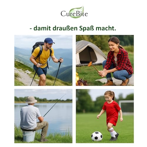 CureBite RollOn lindert schmerzfrei & effektiv Mückenstiche & Juckreiz - 100% pflanzlich aus den Alpen - mit Spitzwegerich & Arnika - 200 Anwendungen - Made in Germany (2)