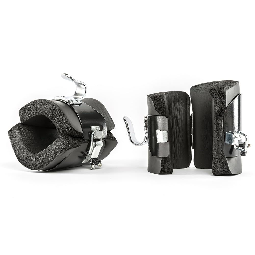 Inversion Boots | Gravity Boots | Hängeschuhe | Trainingsstiefel für Chin Ups | Coretrainer | Bauchtrainer | Verschluss mit zusätzlicher Sicherung | schwarz