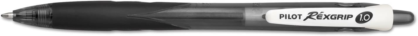 Pilot RexGrip BeGreen Retractable Ball Point Pen, Black Ink, 1mm, Dozen