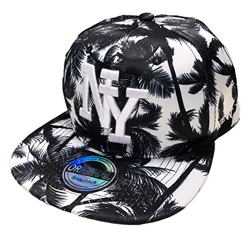 Casquette unisexe NY #2 avec motif Hawaii et visière protectrice pour le soleil estival