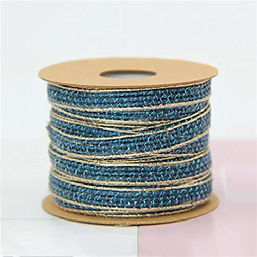 Zkenshan-Natural Jute Twine 10m Natural Jute Twine Burlap String, Hemp Rope Wedding Christmas Party Decoration Ribbon Handwork Wrapping DIY, 1Pc, Natural Jute Fiber (Color : 10)