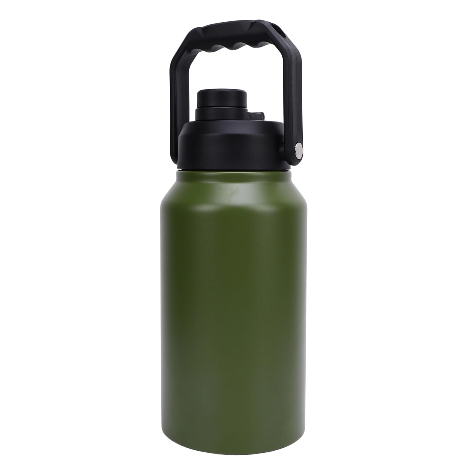KIMISS Borraccia Termica da 3 Litri, Tazza da Viaggio in Acciaio Inossidabile da 3 Litri per Palestra e Sport - Mantiene Fredda per 48 Ore, Calda per 24 Ore (Verde oliva)