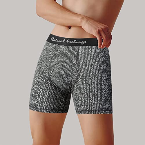5Mayi Mens Boxer Briefs Mens Underwear Men Soft Cotton Open Fly Underwear 6 Pack S M L XL XXL2