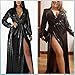 Sequin Long Dress for Women Sexy Deep V Neck Bodycon Ruched Sparkly Split Evening Cocktail Long Dresses