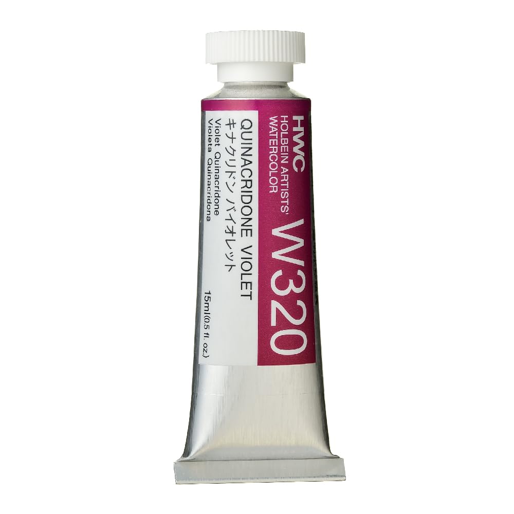 Holbein Artists Watercolor Quinacridone Violet 15ml by Holbein Artists Watercolor
